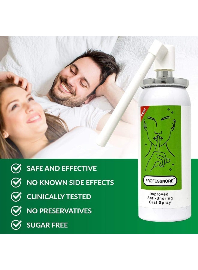 professnore Snore Relief Anti Snore Oral Spray, Snoring Reducing AID,1.69fl. oz (50ml) - Image 3